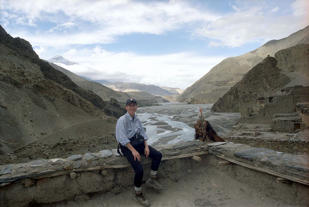 212 Jerome Ryan On Kagbeni Gompa Roof With View Towards Upper Mustang